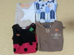 70,80サイズ　半袖ロンパースまとめ売り　※サイズミックス