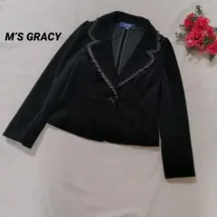 M’S GRACY　ベロアジャケット　フリルのサムネイル