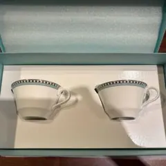 ティファニープラチナブルーバンドカップ＆ソーサーセット ボックス付き　新品未開封