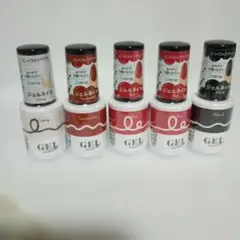 ジェルネイル　５本セット　ダイソー