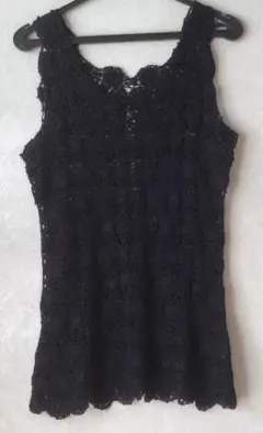 ANNE KLEIN 手編み風シアーベスト　サイズ40(M〜L)のサムネイル