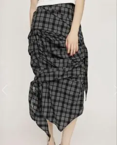 SLY TUCKED TIE SK ロングスカート チェック