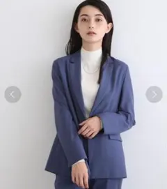 INDIVI 冬スーツ/ウール混/SETUP可能/日本製　テーラードジャケット