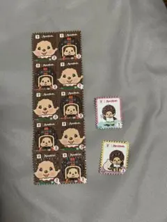 【非売品】セブンイレブン モンチッチ 切手風シール Monchhichi