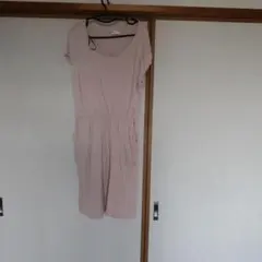 H&M カットソーワンピース 半袖 ピンク Mサイズ
