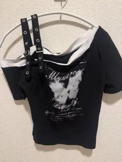 Tシャツ 黒 ブラック グランジ wego