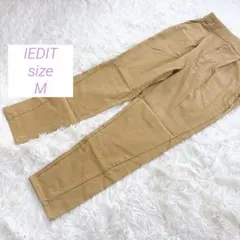 【イディット/IEDIT】カジュアルパンツ/ウエストゴム/キャメルベージュ/Mのサムネイル