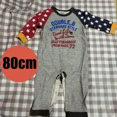 やや大きめ80 DOUBLE.B ミキハウス ロンパース