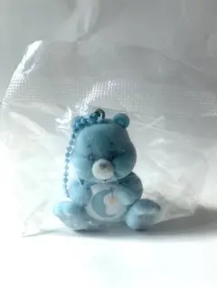 ケアベア　青　キーホルダー　カプセルトイ