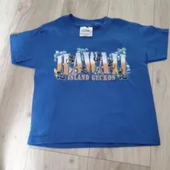 新品 Hawaii 綿100%Tシャツ 青100のサムネイル