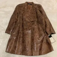 新品タグ付き✨レディース　豚革　コート　M 日本製
