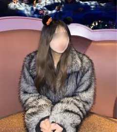 ファーコート グレー