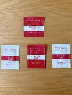 MANARA マナラ　オールインワン美容液　美白UVクリーム　トライヤル　4点のサムネイル