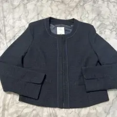 【美品】 vis ネイビー ジャケット フォーマル スーツ セレモニー 黒