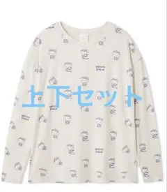 サンリオ【gelato pique】総柄ロングTシャツ　　ロングパンツ上下セット