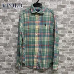 美品　POLO Ralph Lauren ネルシャツ　現行　QR長袖シャツ