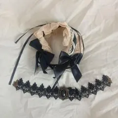 ヘッドドレス チョーカー(ブローチ)セット