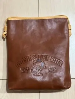 ピーナッツ] SNOOPY ポシェット ミニショルダー サコッシュ 本革