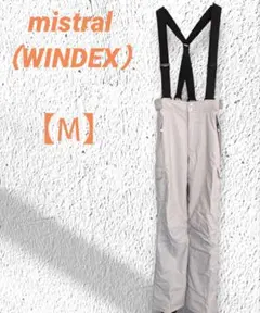 古着　mistral（WINDEX）　スノーボードウェア　【M】　パンツ　白のサムネイル