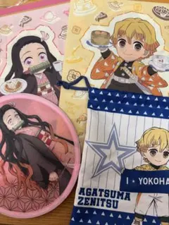 横浜DeNAベイスターズ×鬼滅の刃 巾着　すかいらーく　クリアファイル　善逸