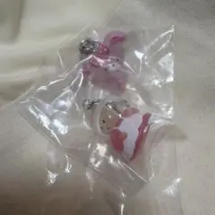 サンリオ　ゆるっとめじるしアクセサリー　ぼんぼんりぼん　マロンクリーム　2個