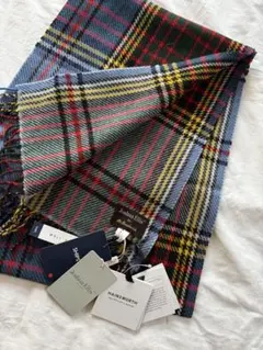 ジョシュアエリス　カシミヤ　マフラー　新品未使用　国内正規品　ライトブルー