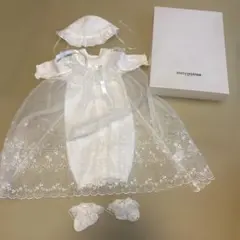 Miki House ベビードレス 4点セット ホワイト 50-60