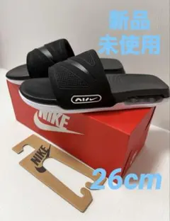 ナイキ エアマックス CIRRO AIR MAX スライド サンダル黒白26cmのサムネイル