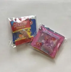 HARIBO Happy Cola & ケアベア 2個　ボールチェーンホルダー