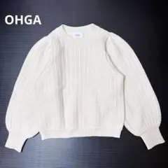 OHGA オーガ ケーブルニット セーター ホワイト - メルカリ