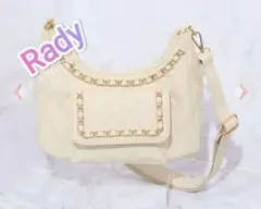 ❤️Rady キルティングチェーンショルダーバッグ　ホワイト　アイボリー系