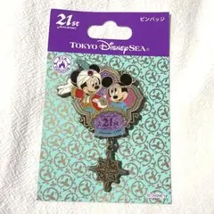 ディズニー ピンバッジ シー 21周年　アラビアンコースト　ミッキー　ミニー