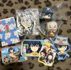 鬼滅の刃　嘴平伊之助　フィギュア　ラバスト　ステッカー　セット