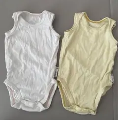 ユニクロ　メッシュ　タンクトップ　肌着　2枚セット（ホワイト・イエロー）