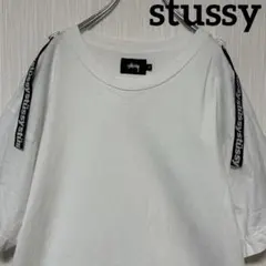stussy STUSSY リボン ヒモ ホワイト Tシャツ 半袖 カットソー