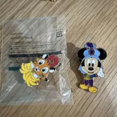 ディズニー　アブーズバザール　ピンバッジ　ミッキー チャンドゥ　アラジン