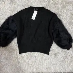 【mysty woman】ブラックセーター