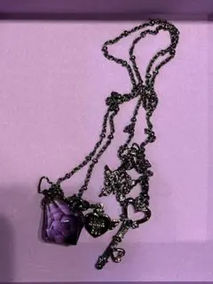 新品未使用品ANNA SUI×セーラームーン時空の鍵ネックレス(BLACK)箱付 新品未使用品ANNA SUI×セーラームーン時空の鍵ネックレス(BLACK