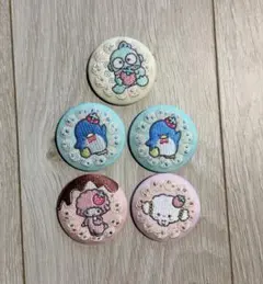 サンリオ刺繍缶バッジ タキシードサムハンギョドン マイスウィートピアノこぎみゅん