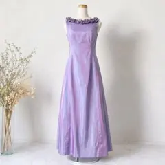 ドレスワールド服創屋 袖裾広がりロングドレス ブルー 9号 - メルカリ
