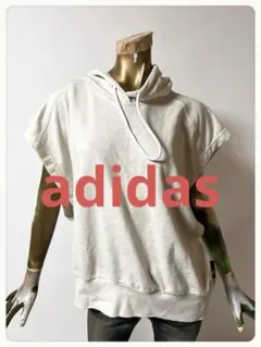 ☘️T23240☘️adidas ノースリーブ レディース フード パーカー XLのサムネイル