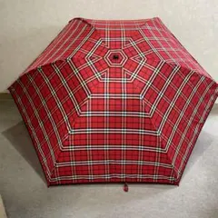 Burberry ノバチェック 折りたたみ傘 レッドのサムネイル