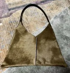 【美品】UMBERTO FARINA／ハラコショルダーバッグ