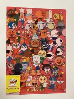 アンパンマンミュージアム　クリアファイル　バイキンマン　ドキンちゃん
