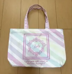 rady ミニトートバッグ大　レインボー柄