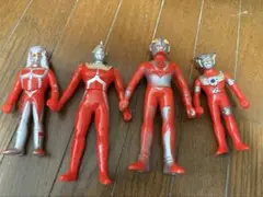 ウルトラマンメガロマンレトロ ソフビ フィギュア 4体セット JAPAN刻印あり ウルトラマンメガロマンレトロ ソフビ フィギュア 4体セット JAPAN刻印