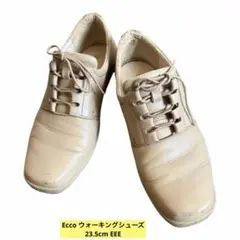 ecco エコー　ベージュ レザー ウォーキングシューズのサムネイル