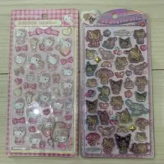 ハローキティ ボンボンドロップ & うるちゅるポップシール 2シートセット