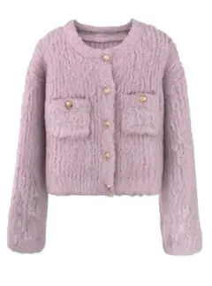 GRL フリージアボタンニットカーディガン ru1133 ピンク