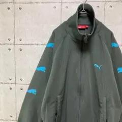 PUMA プーマ トラックジャケット 袖ロゴ 刺繍 日本製 Y2K ジャージ M